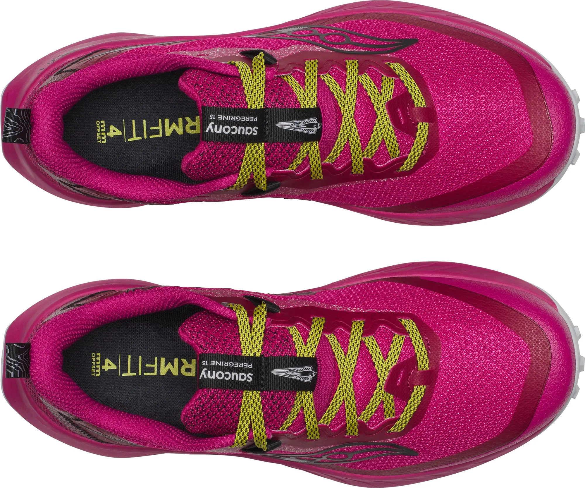 Saucony Peregrine 15 Womens Running Shoes - Pink Form Control Enhanced Heel Padding
