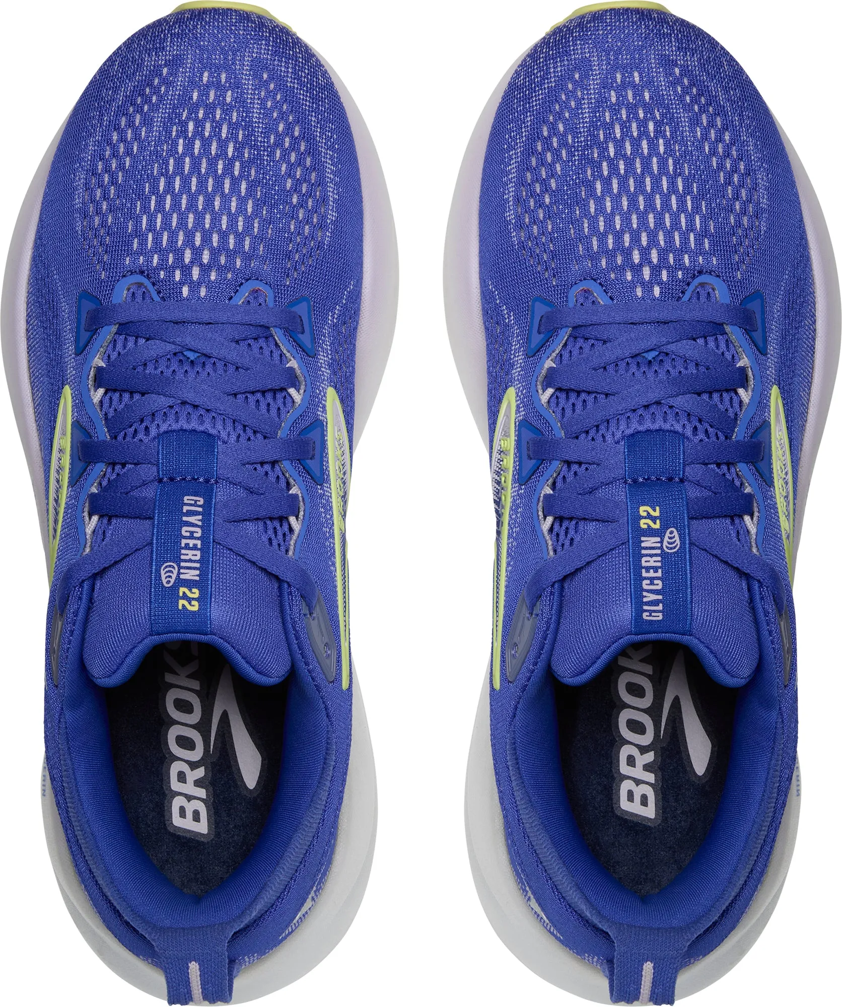 Flex Foam Responsiveness Daily Wear Shoes Brooks Glycerin 22 Womens Running Shoes - Blue