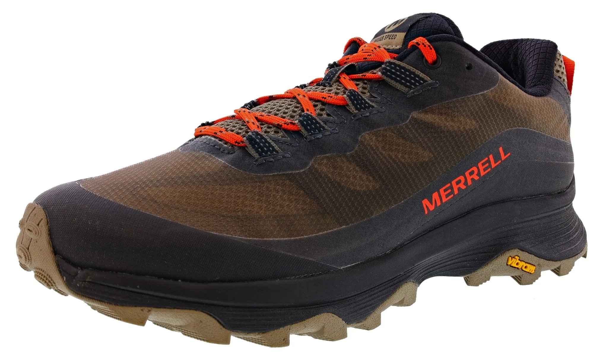 Merrell Moab Speed Hiker Trail Running Shoes Men's Ventilated Mesh Cold Weather Heat Dissipating Insoles