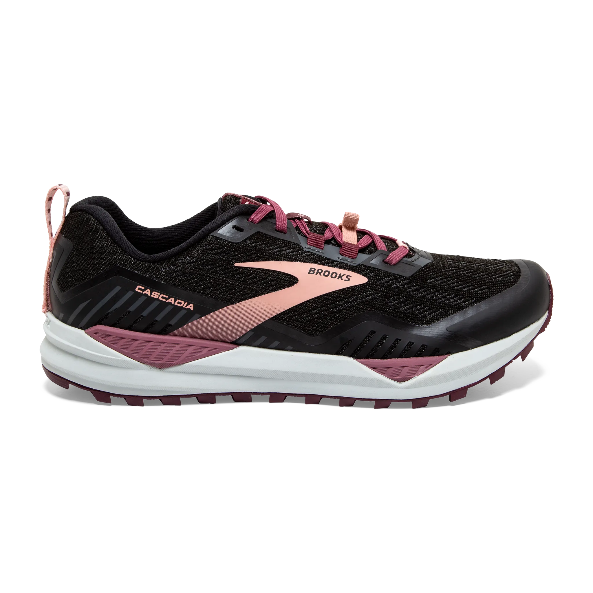 Women's Cascadia 15 lace - up running shoes lugged outsole shoes