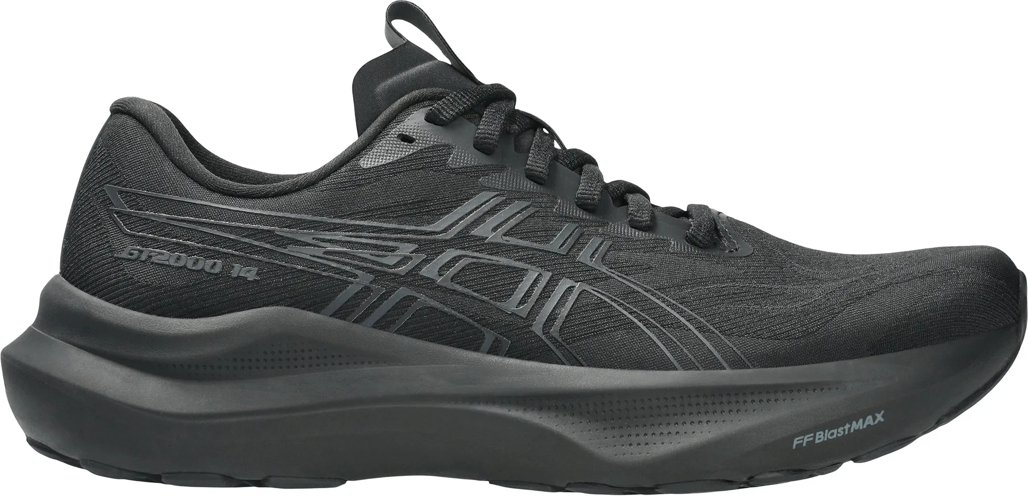 Lightweight Material neutral shoes Asics GT 2000 14 Womens Running Shoes - Black