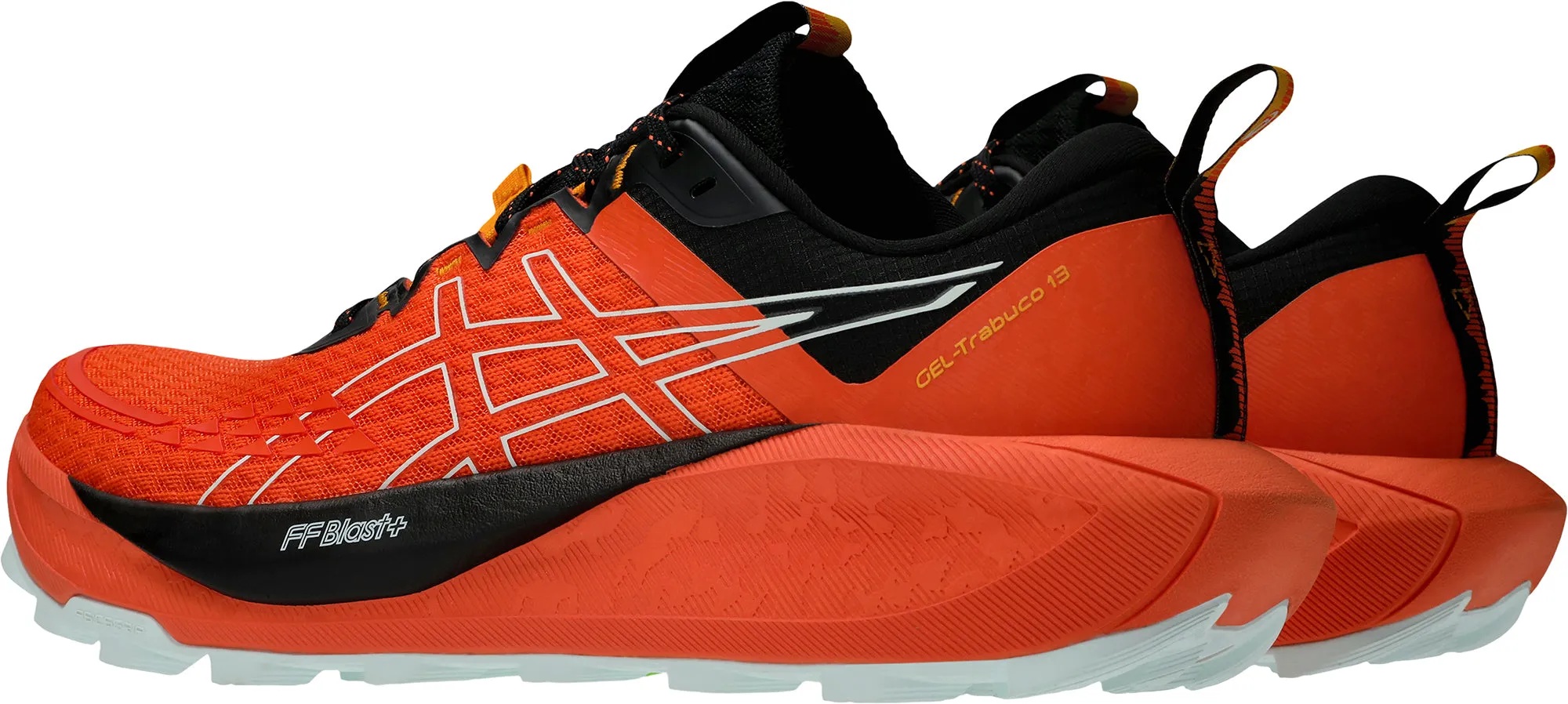 Non Compression Upper Asics Gel Trabuco 13 Mens Running Shoes - Orange