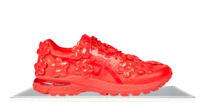 badminton player shoes Slip Resistant Tread Pattern ASICS Gel-Terrain Cecilie Bahnsen Red
