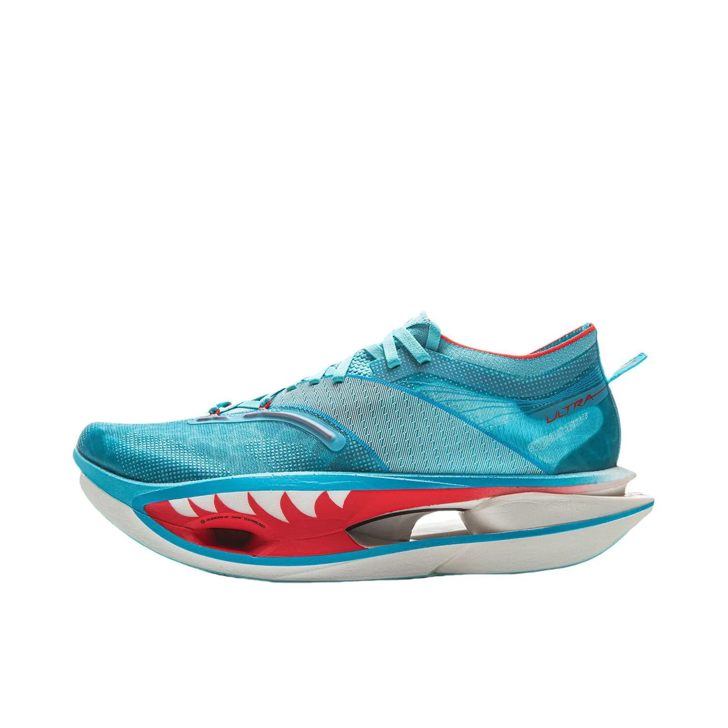 ??Men??Li-Ning Feidian 5 Ultra Marathon Running Shoes - Deep Sea Speed Shark Reinforced Stitching