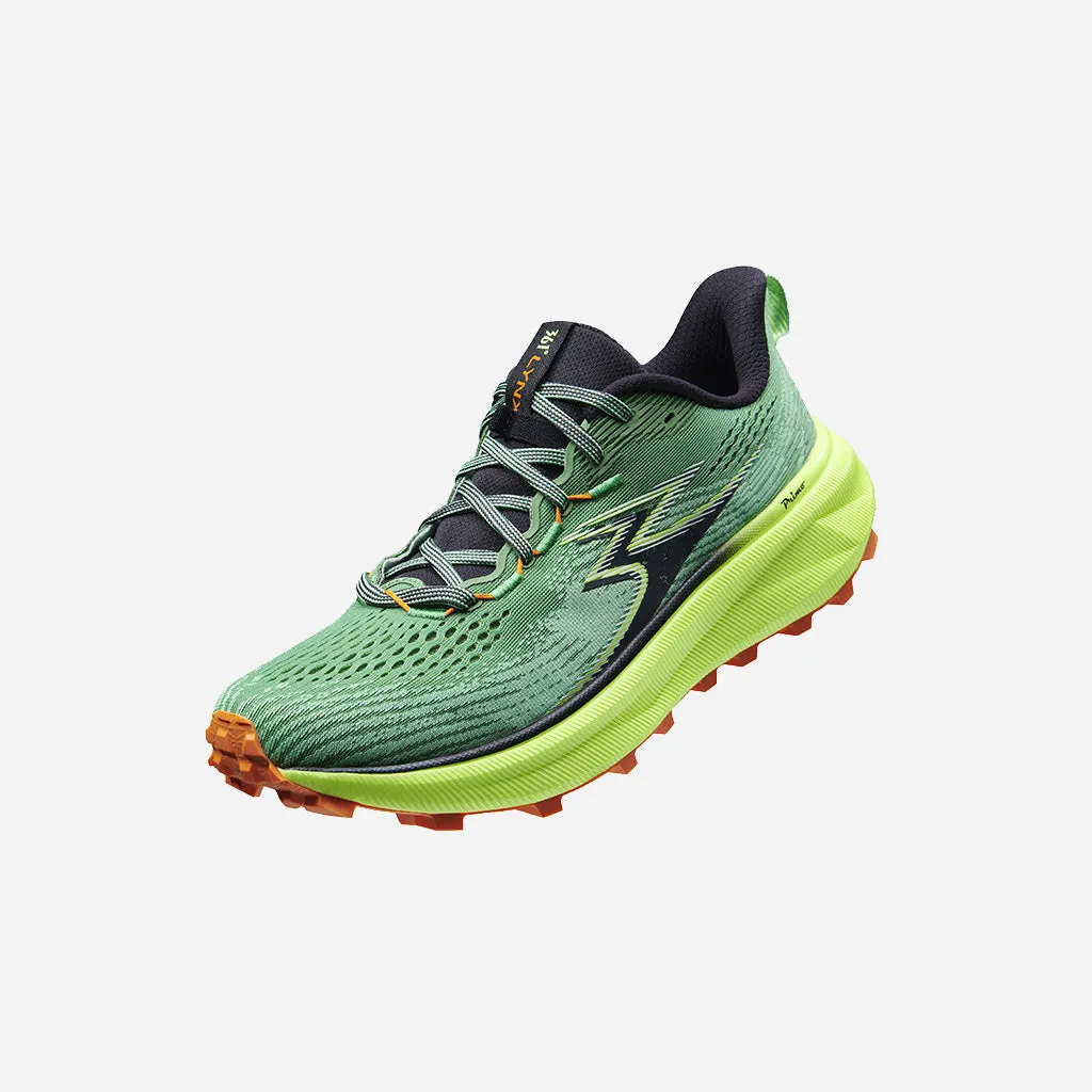 blue running shoes 361-LYNX: Green/Yellow