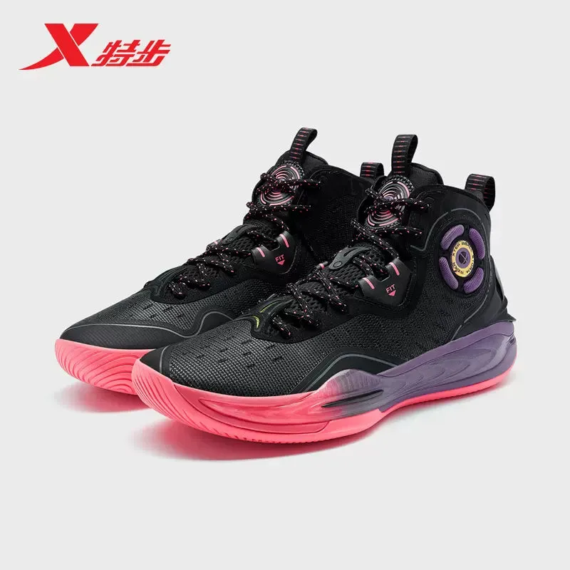 Xtep Storm Rider 2.0 - Black/Dark Violet Elastic Material Modern Core