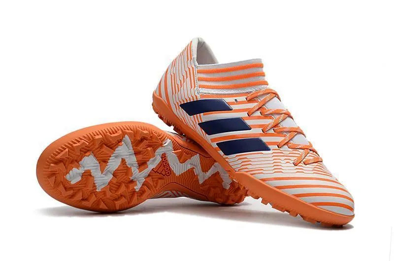Air Flow Pitch Grip New Adidas Nemeziz Series TF Soccer Cleats Shoes Orange White Black