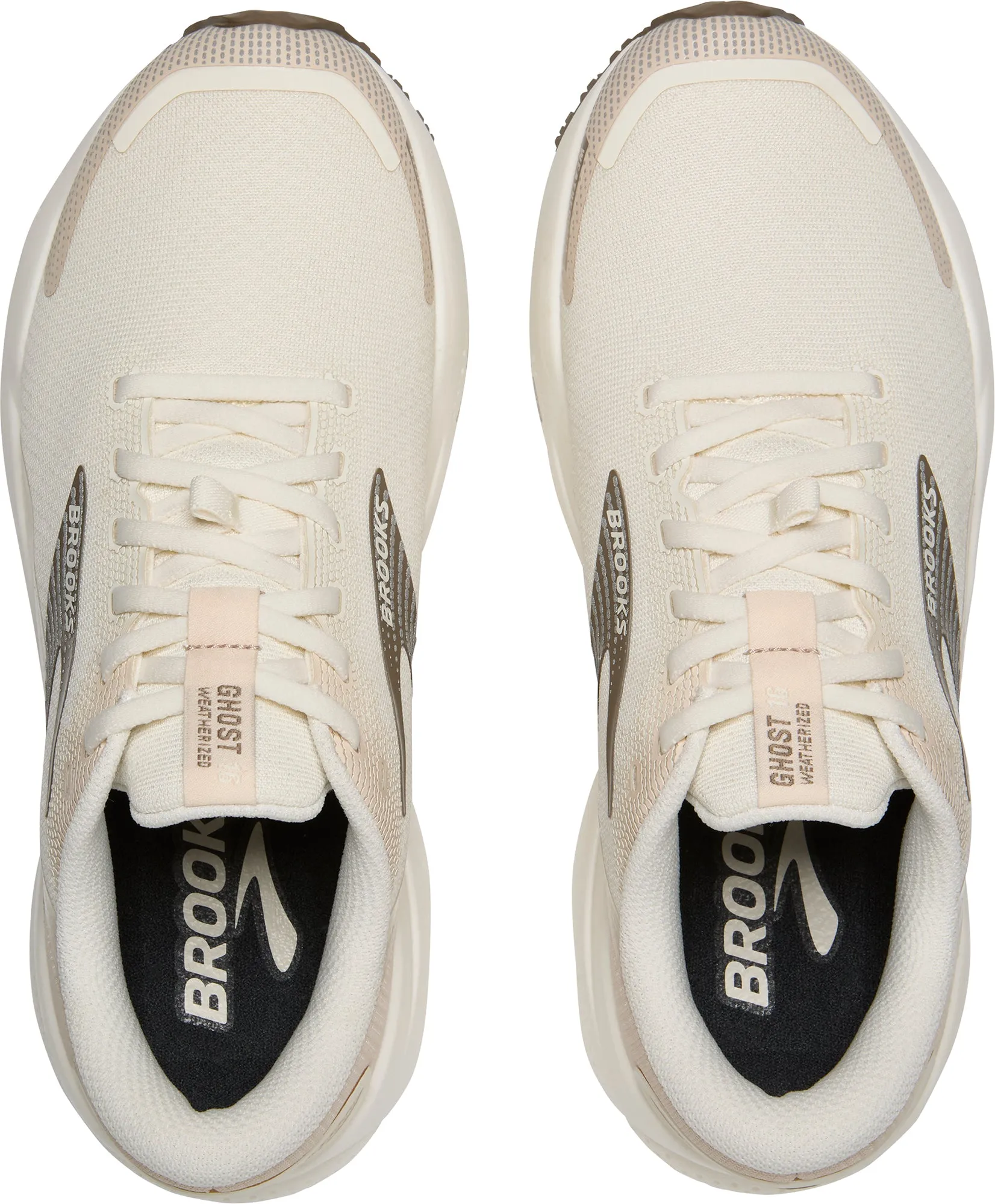 Brooks Ghost 16 Weatherized Womens Running Shoes - Cream indoor running shoes