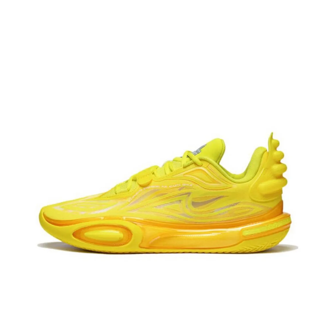 Li-Ning Wade All City 11V2 - Lemon Yellow Tensile TPU Embedment Multi Directional Flex