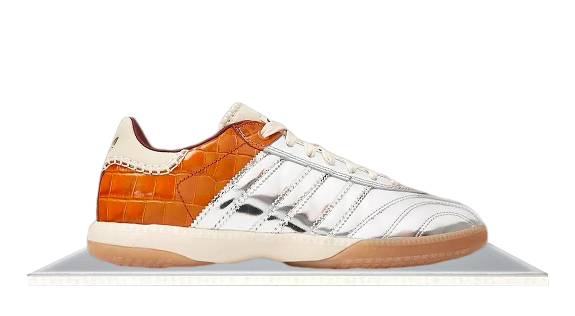 Adidas Samba Millennium Wales Bonner Silver Metallic Yellow Croc Adaptive Lacing Light support