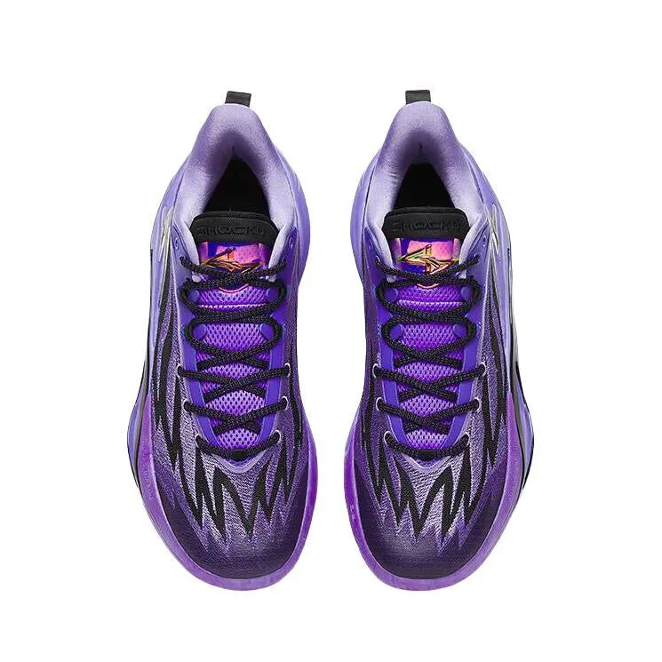 Asymmetric Lacing Structure Night Game Anta Shock Wave 7 Pro - Nebula