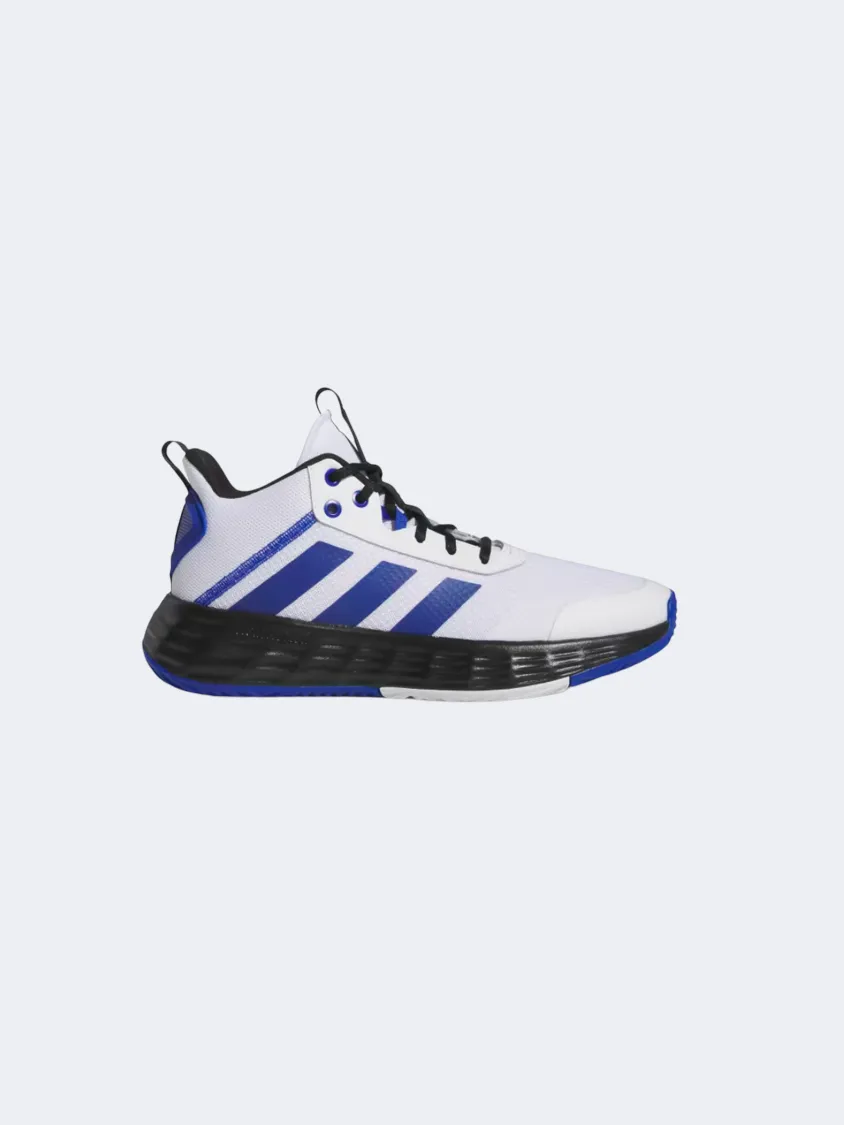 Reinforced toe Smooth ride Adidas Ownthegame 2.0 Men Basketball Shoes White/Blue/Black