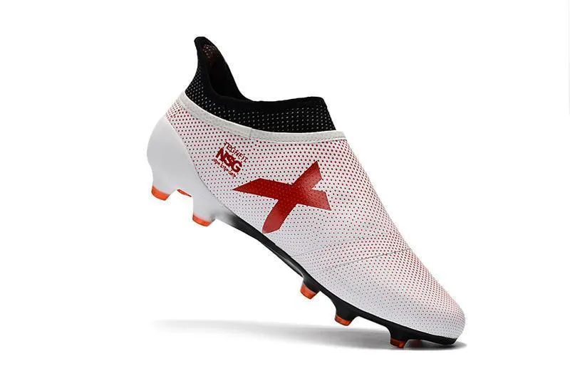 New Adidas X Series FG Soccer Cleats Shoes White Red Secure Collar