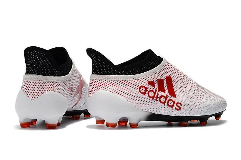 Advanced Performance Elastic Fit New Adidas X Series FG Soccer Cleats Shoes White Red