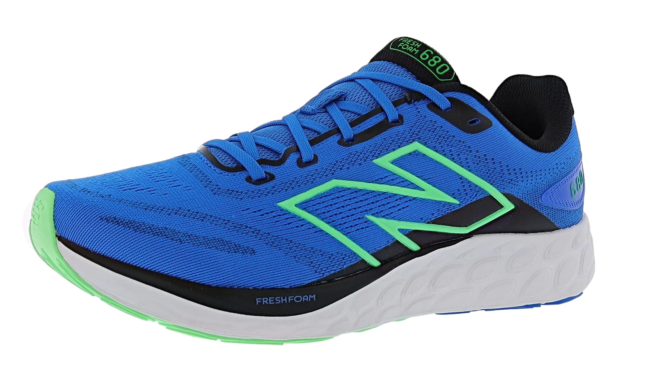 Synthetic Eva Midsole New Balance Men's 680 v8 Fresh Foam Cushioned Running Shoes
