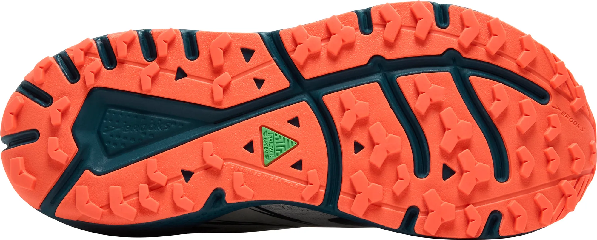 toe box roomy Brooks Divide 5 Womens Trail Running Shoes - Blue