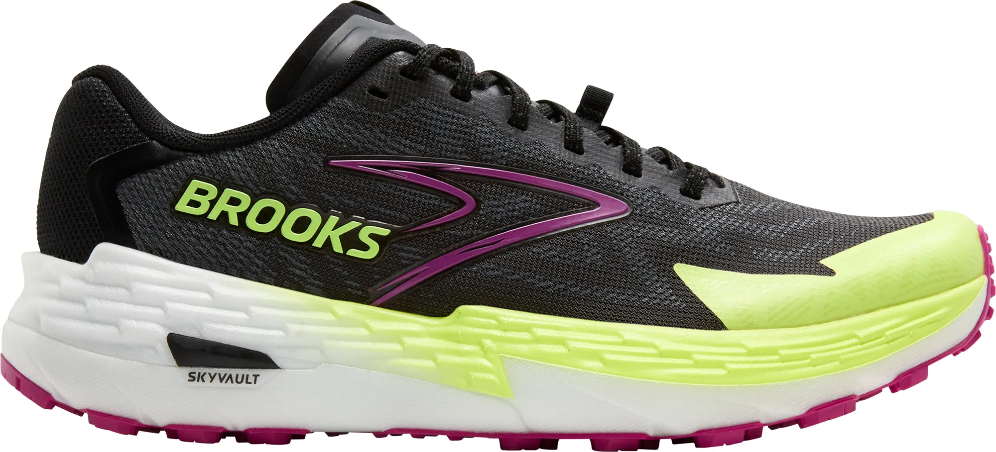 classic running shoes rigid sole shoes Brooks Catamount 4 Womens Trail Running Shoes - Grey