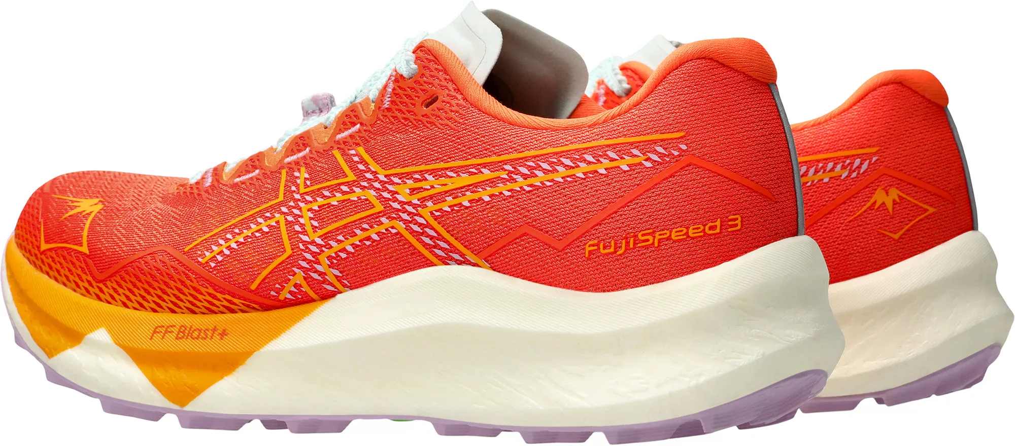 Sleek Shoes Quick Movement Asics FujiSpeed 3 Womens Trail Running Shoes - Orange
