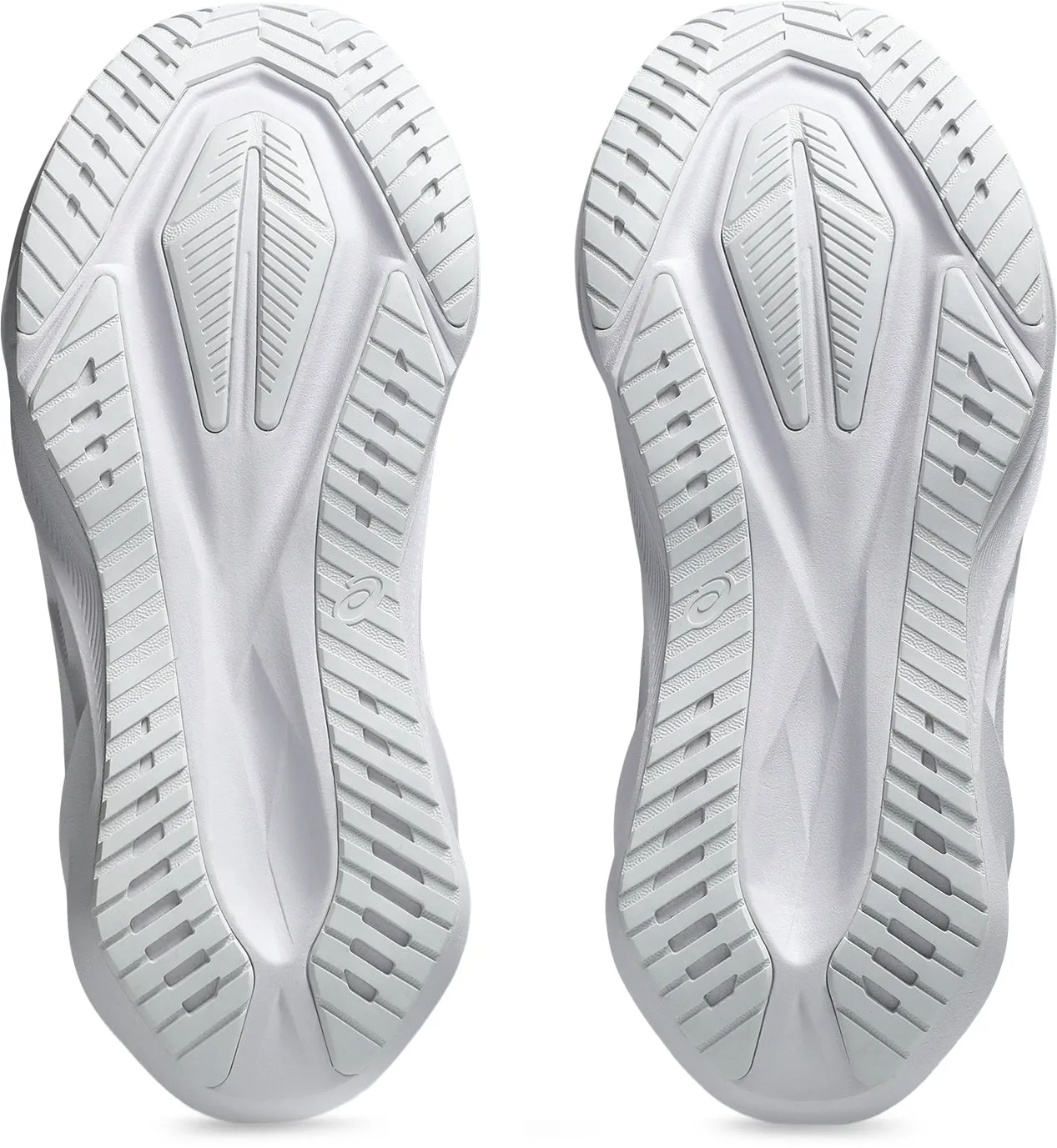running in a forest Asics NovaBlast 5 Womens Running Shoes - White