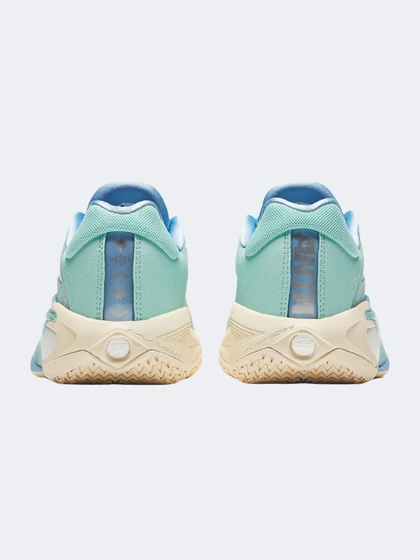 Date night Anta Shock The Game Furious 1 Men Basketball Shoes Green/Blue