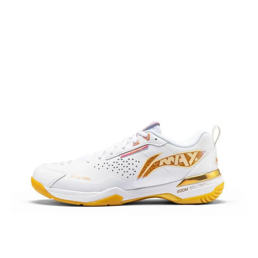 Synthetic Upper Game Flow Blade DF-01 Max | Li-Ning Badminton Shoes - White/Gold