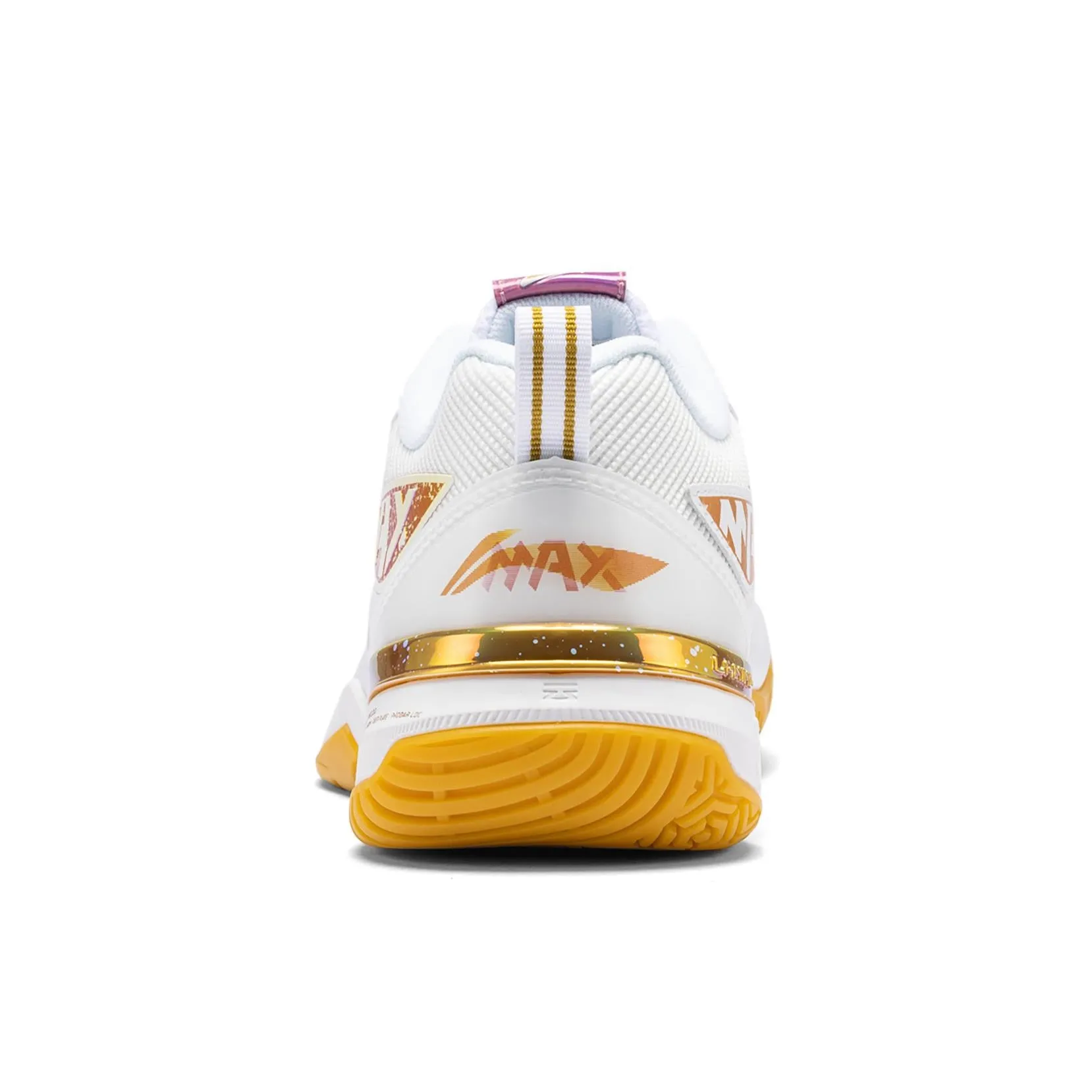 Heel Stability Blade DF-01 Max | Li-Ning Badminton Shoes - White/Gold