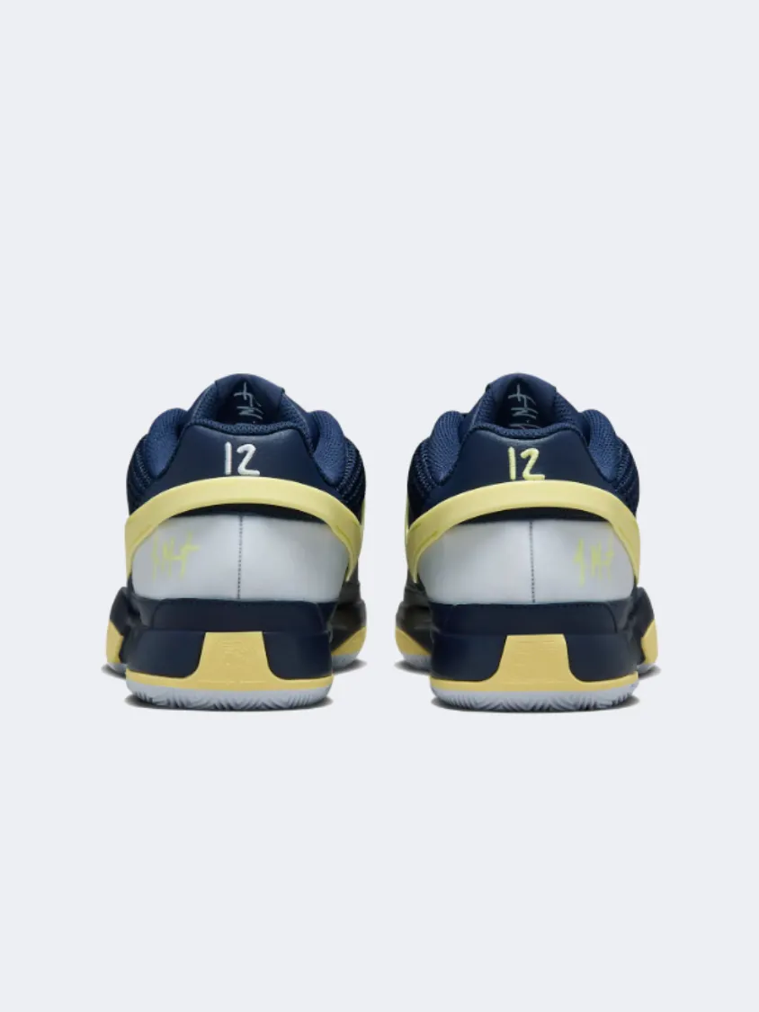 Nike Ja 1 Men Basketball Shoes Navy/Grey/Orange Enhanced grip