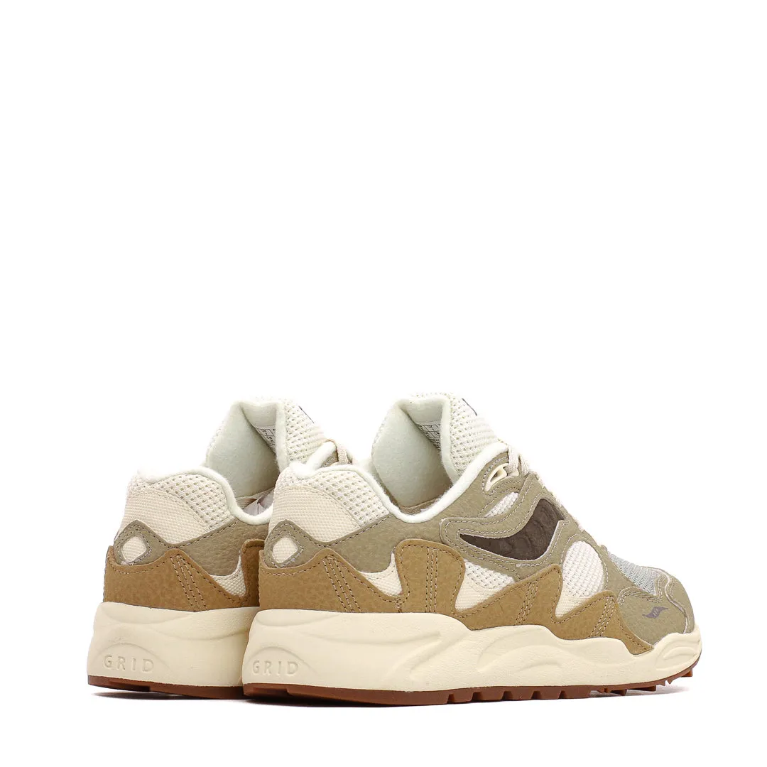running in the heat Stretch upper Saucony Men Grid Shadow 2 Sand Sage S70799-1