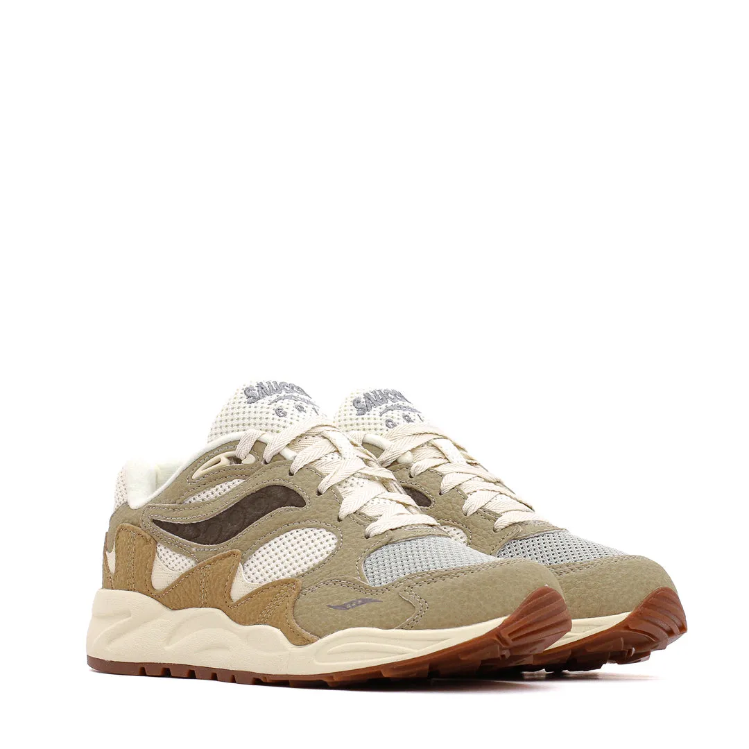 Saucony Men Grid Shadow 2 Sand Sage S70799-1 circular outsole running shoes Advanced Energy Rebound
