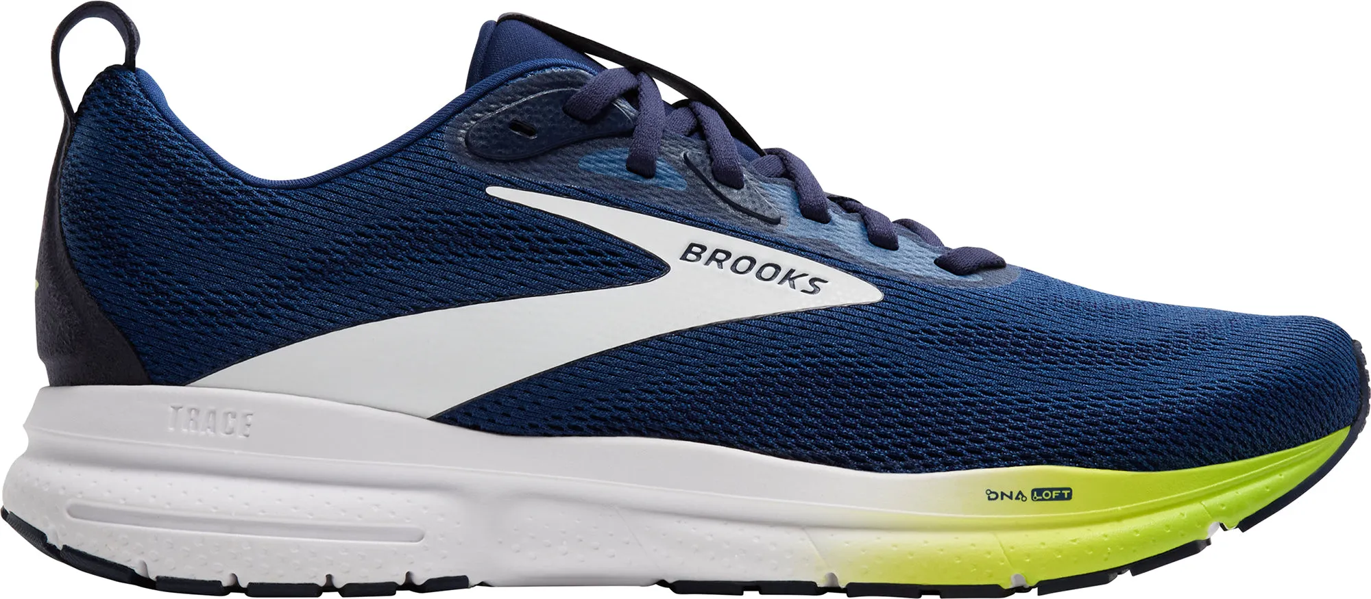 zipper - trimmed - design shoes Brooks Trace 4 Mens Running Shoes - Blue