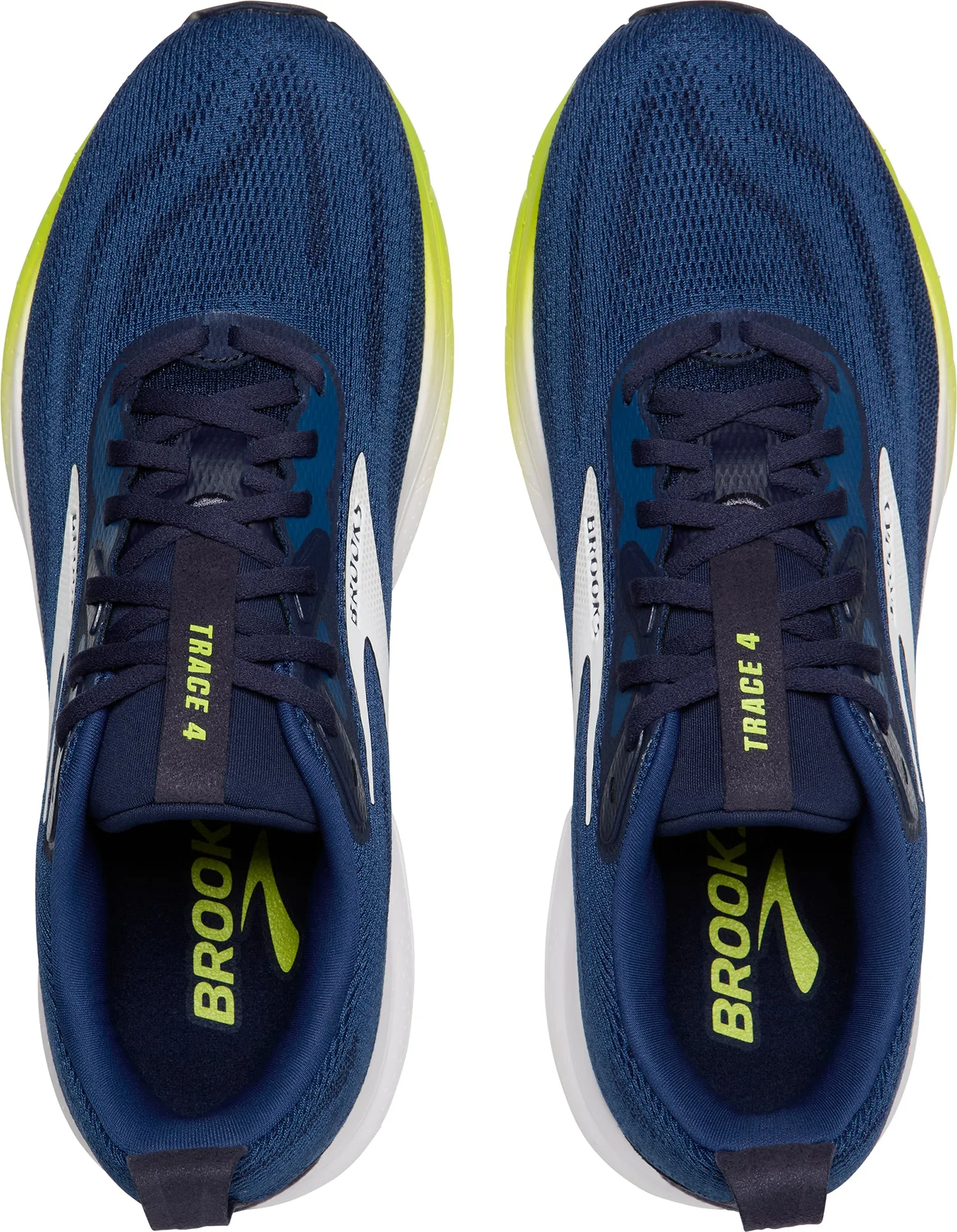 Brooks Trace 4 Mens Running Shoes - Blue Torsional Support Frame amateur joggers' shoes