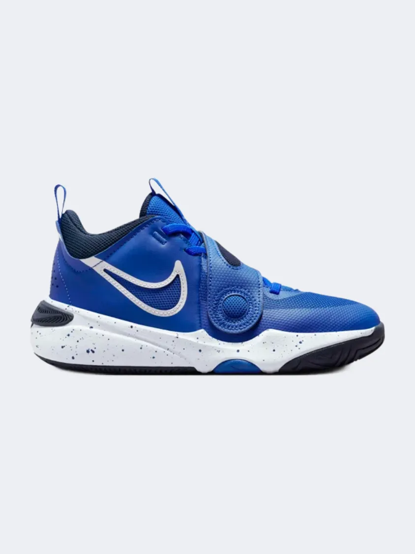 Fresh Drop Abrasion Resistant Material Nike Team Hustle D 11 Gs Boys Basketball Shoes Blue