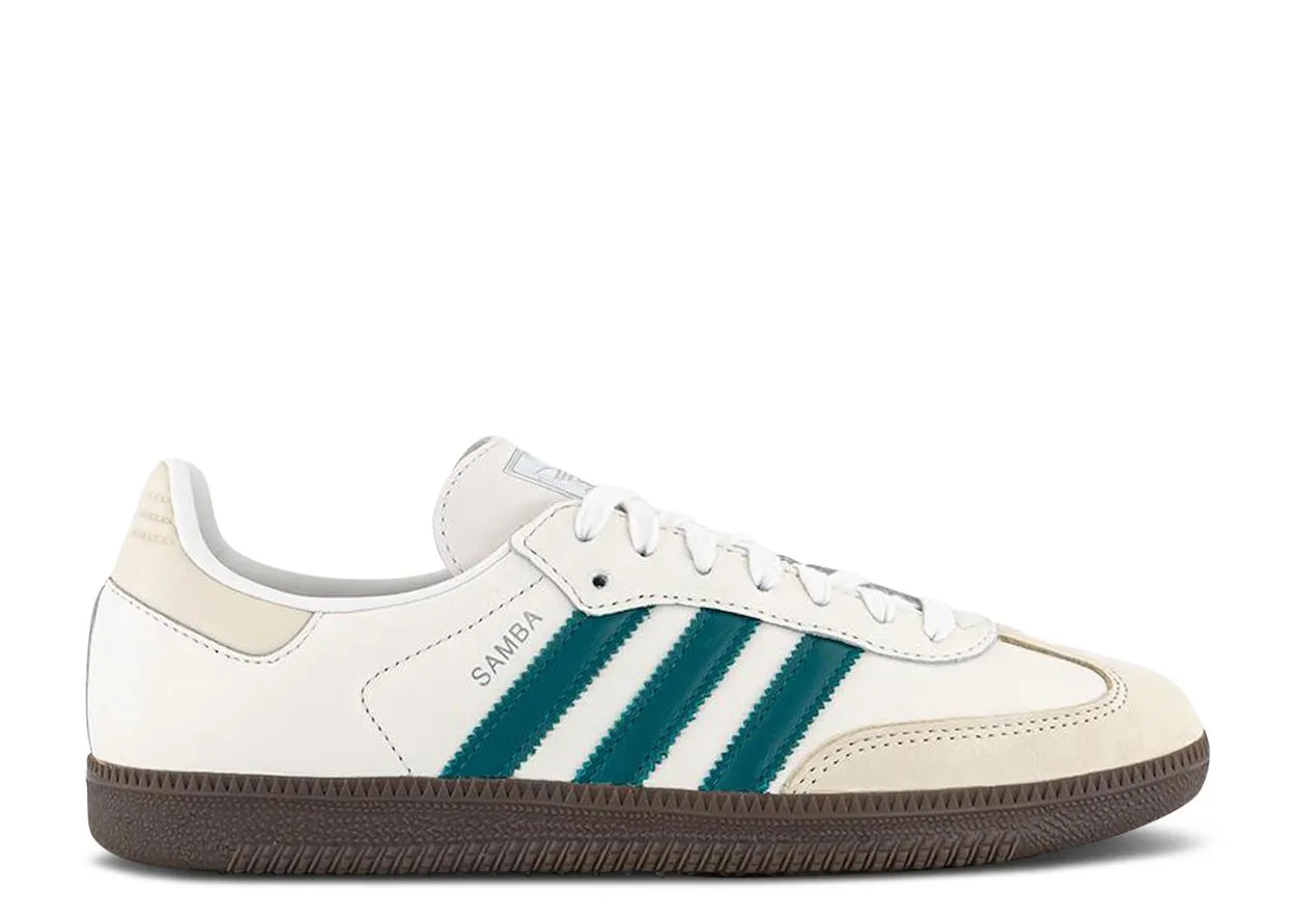 Adidas Samba OG Cloud White Legacy Teal Tidy Form Natural Support