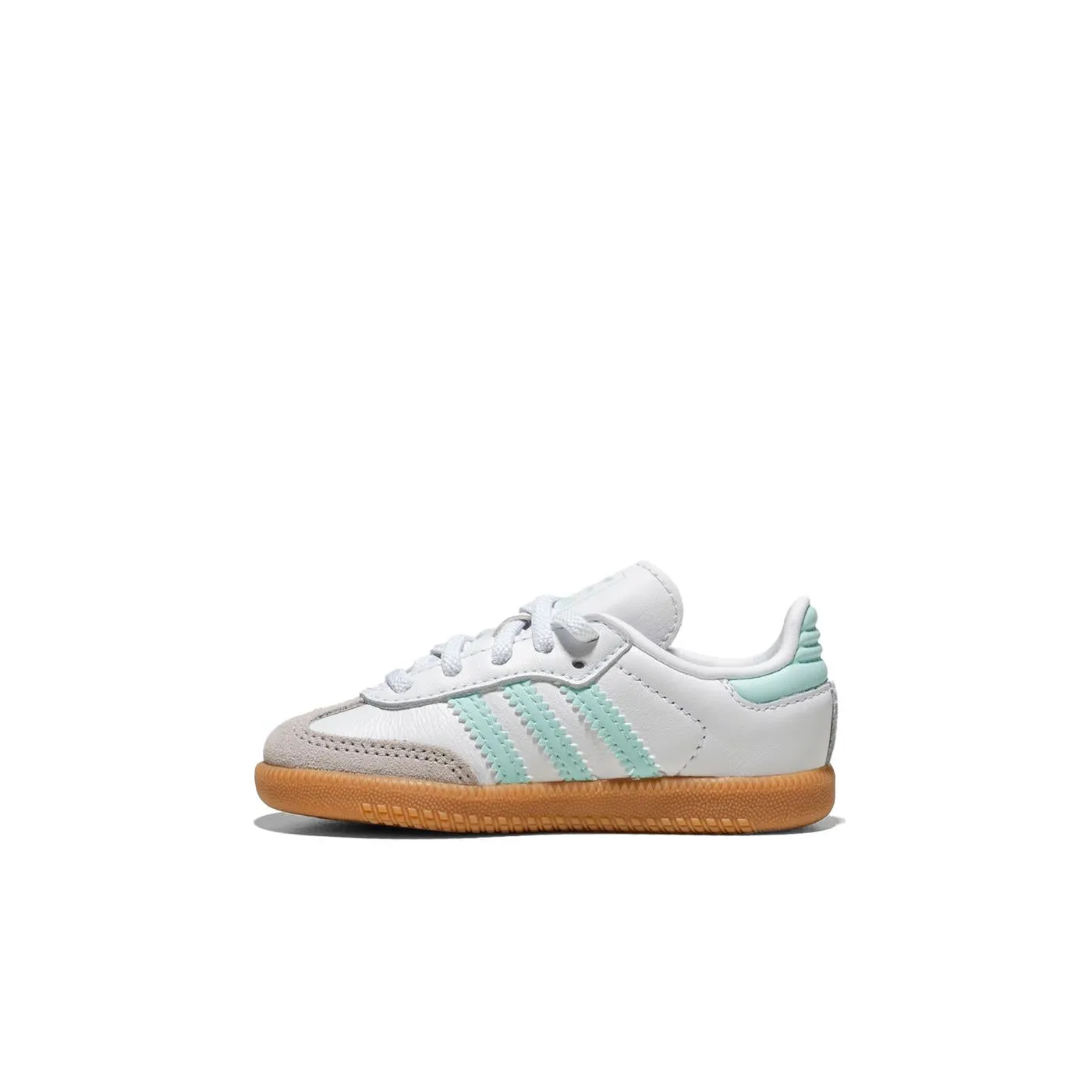 All-Purpose Footwear Leather Adidas Originals Samba OG EL I Ftwr White/Semi Flash Aqua