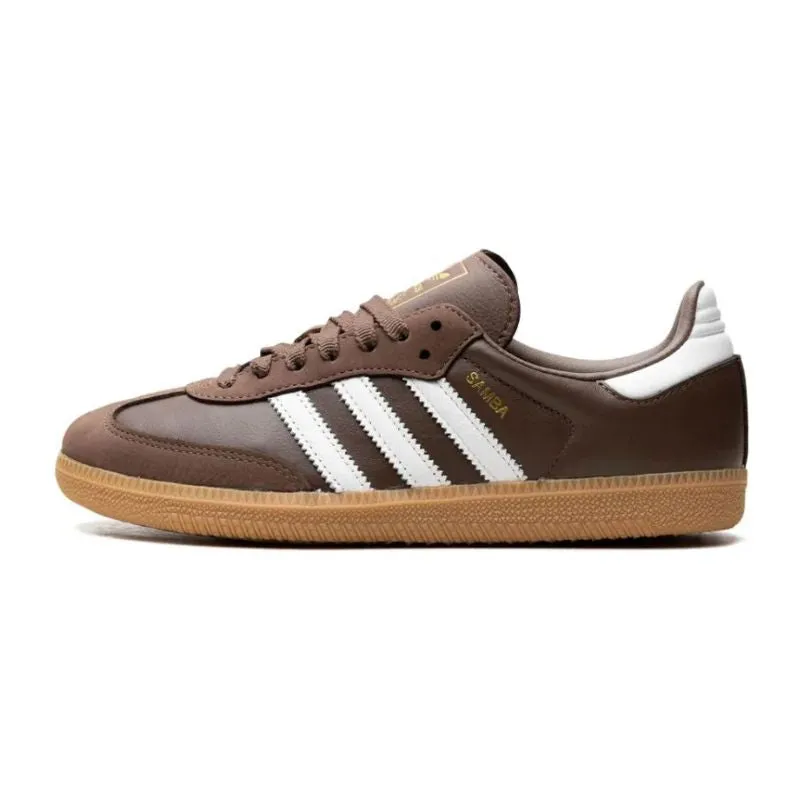 Adidas Samba OG Earth Strata Gum Breathable Upper Shoes Foam Footbed