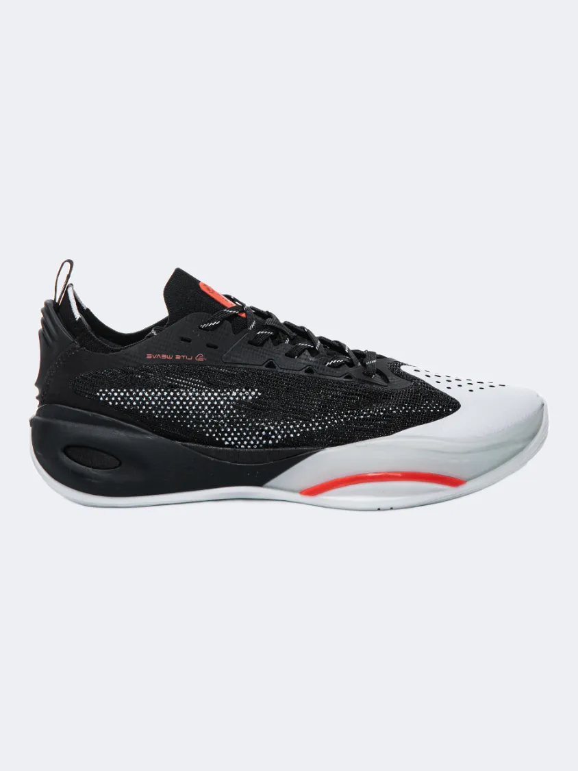 Ultra Light Cushioning Erke Men Basketball Shoes Black/White