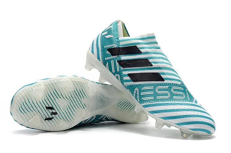 New Adidas Nemeziz FG Agility TPU Soccer Cleats Shoes Blue White Field Session Strong Build