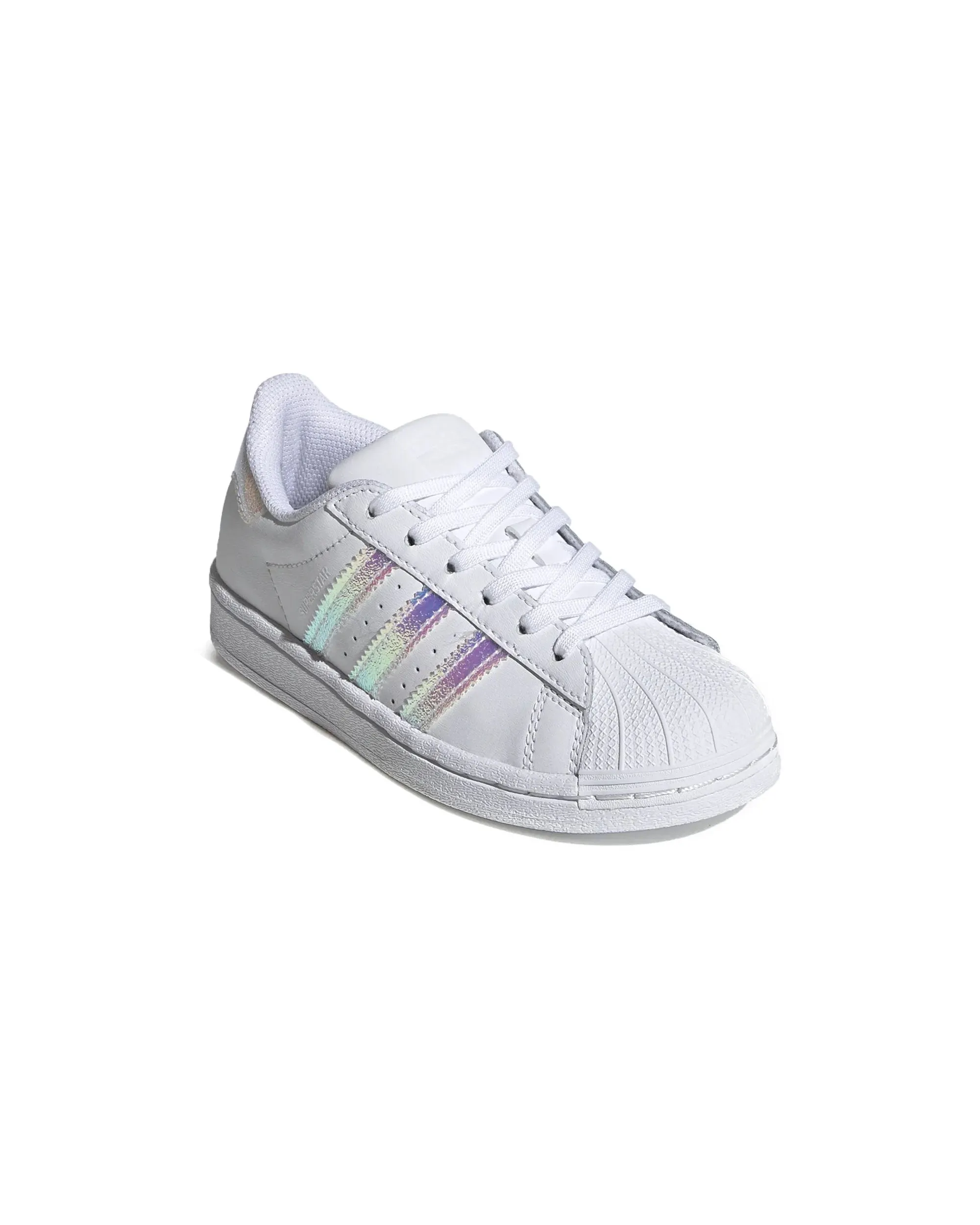 Seamless Edge Sneakers Adidas Superstar C White Glitter