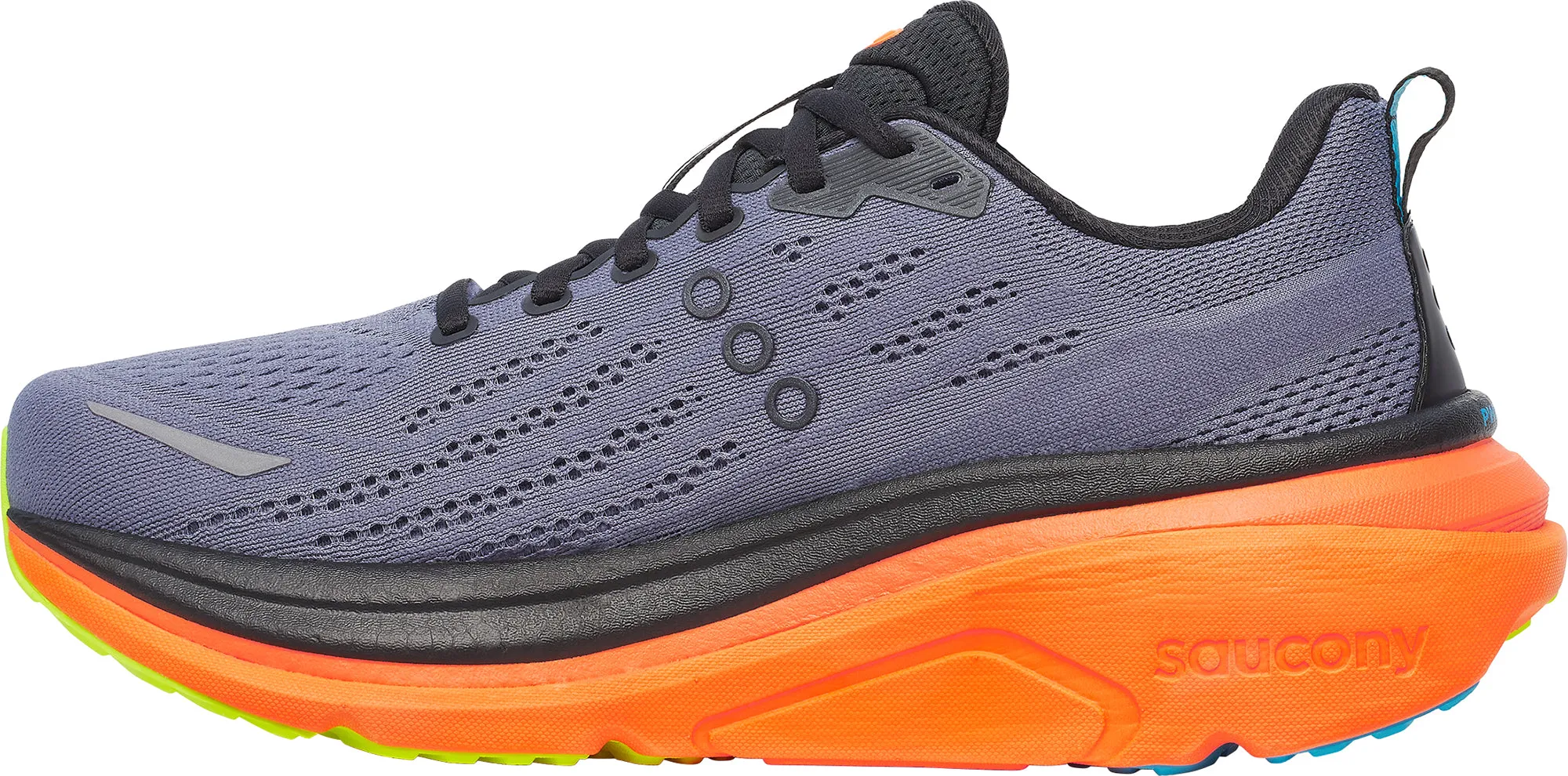 toe box support track - running Saucony Hurricane 25 Mens Running Shoes - Grey