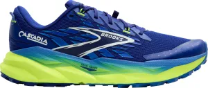 Foldable Design Brooks Cascadia 19 WIDE FIT Mens Trail Running Shoes - Blue