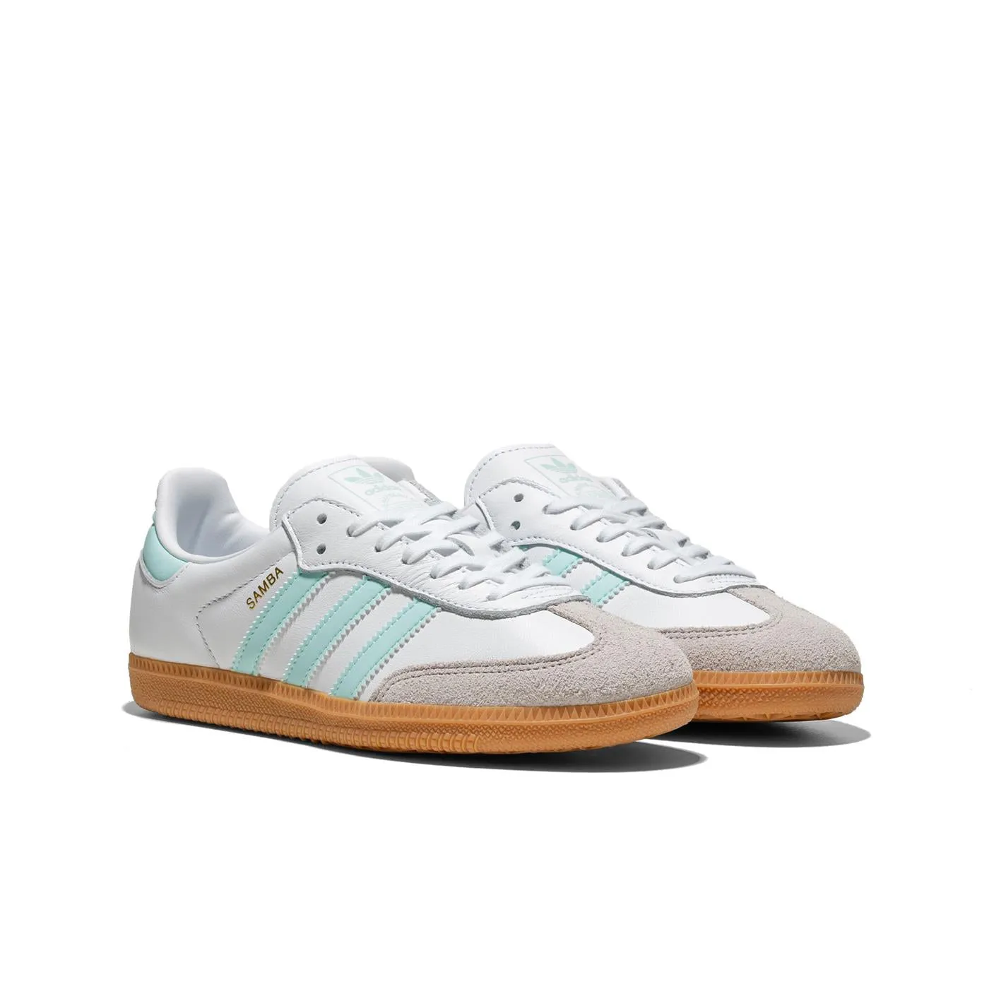 Adidas Originals Samba OG J Ftwr White/Semi Flash Aqua/Gum Breath Zone Slide On