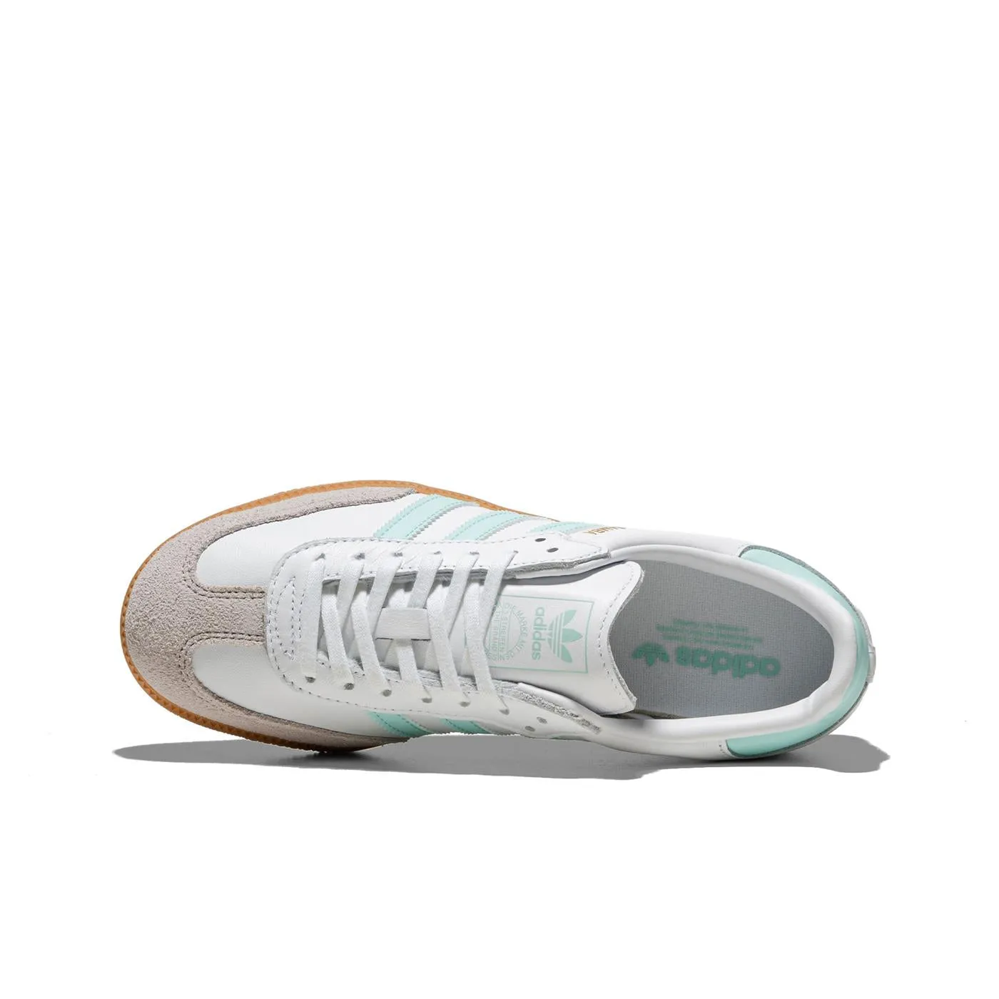 Adidas Originals Samba OG J Ftwr White/Semi Flash Aqua/Gum Breathe Comfort Sneaker Style
