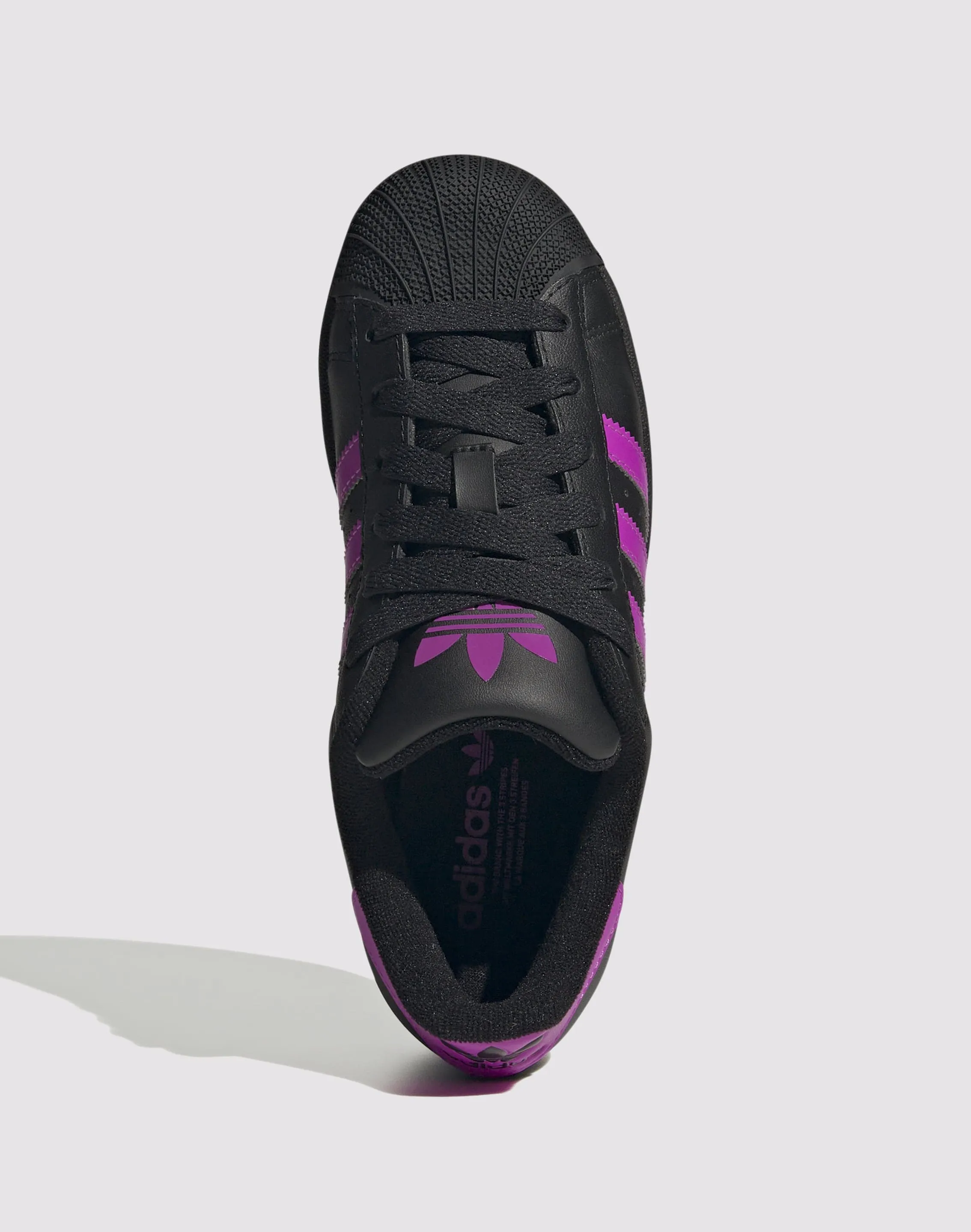 Adidas Originals Superstar II "Black/Flash Pink" Grade School Girls' Support Zones morning jog