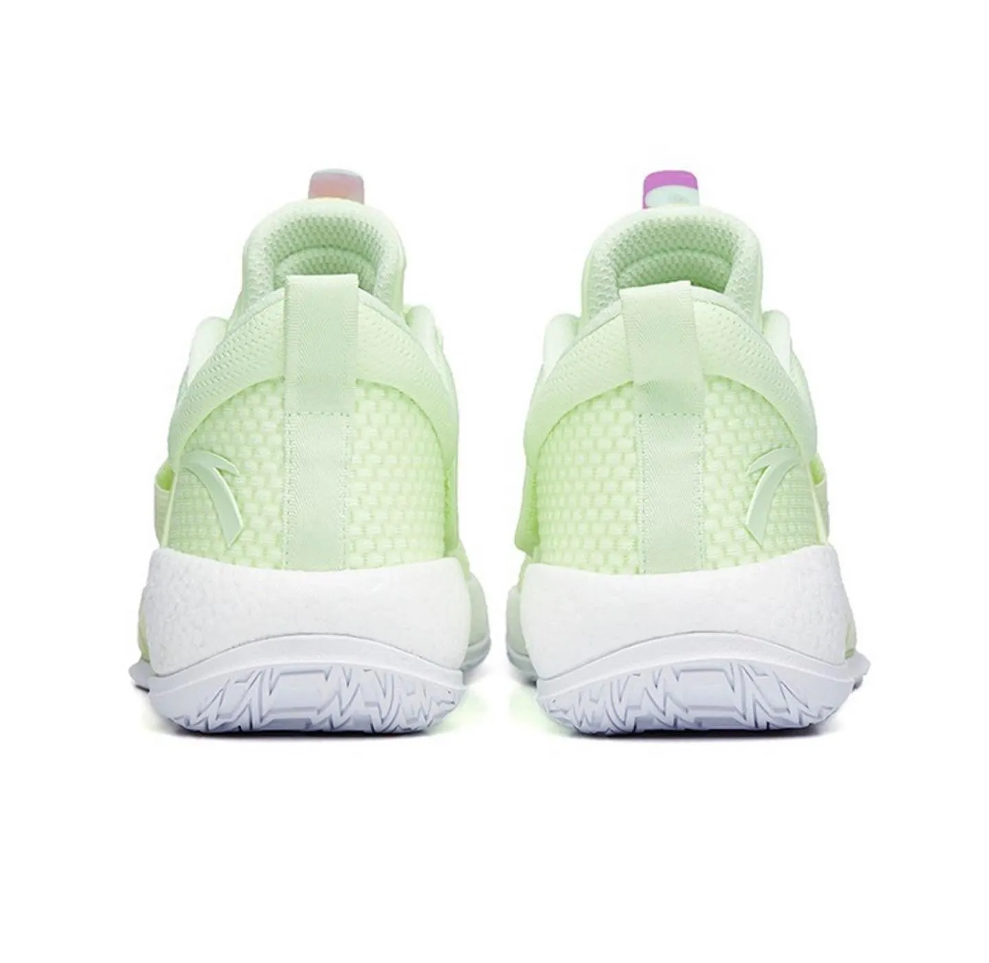 Hyperlock Technology Anta Shock Sweep 4 Wear-resistant Breathable Basketball Shoes - Fluorescent green