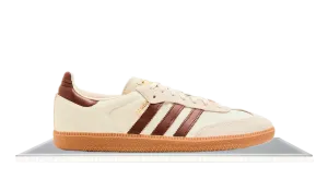 Adidas Samba Cream White Preloved Brown Lightweight Frame Studded Trim