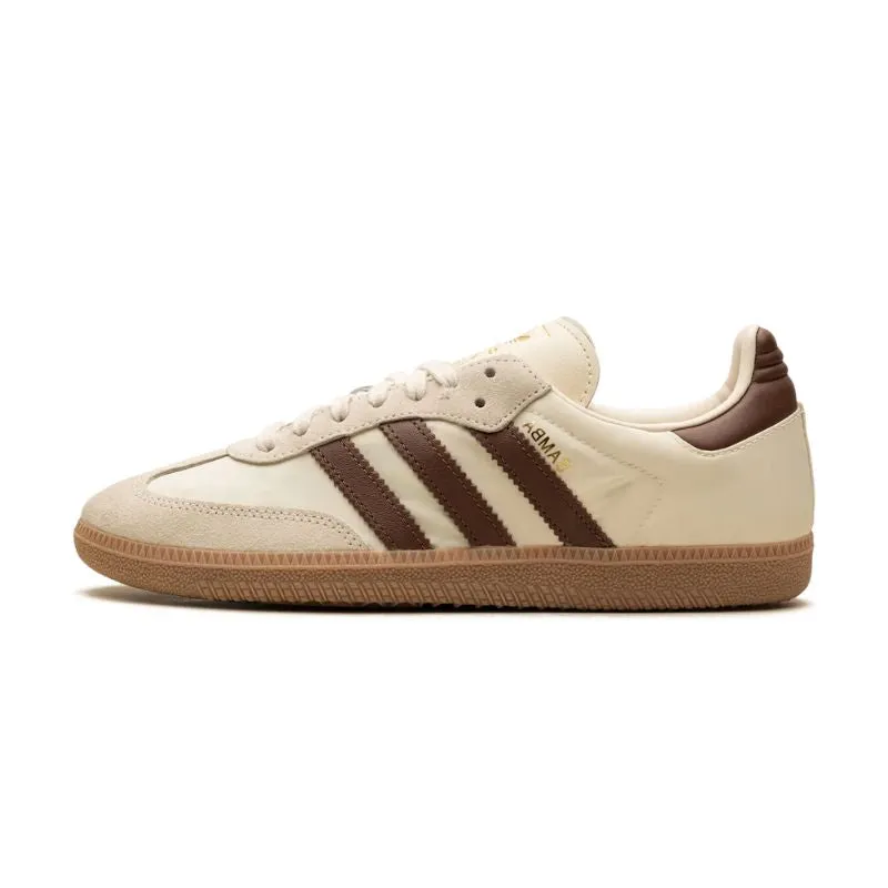 Adidas Samba OG Cream White Preloved Brown Flex Motion chic aesthetic