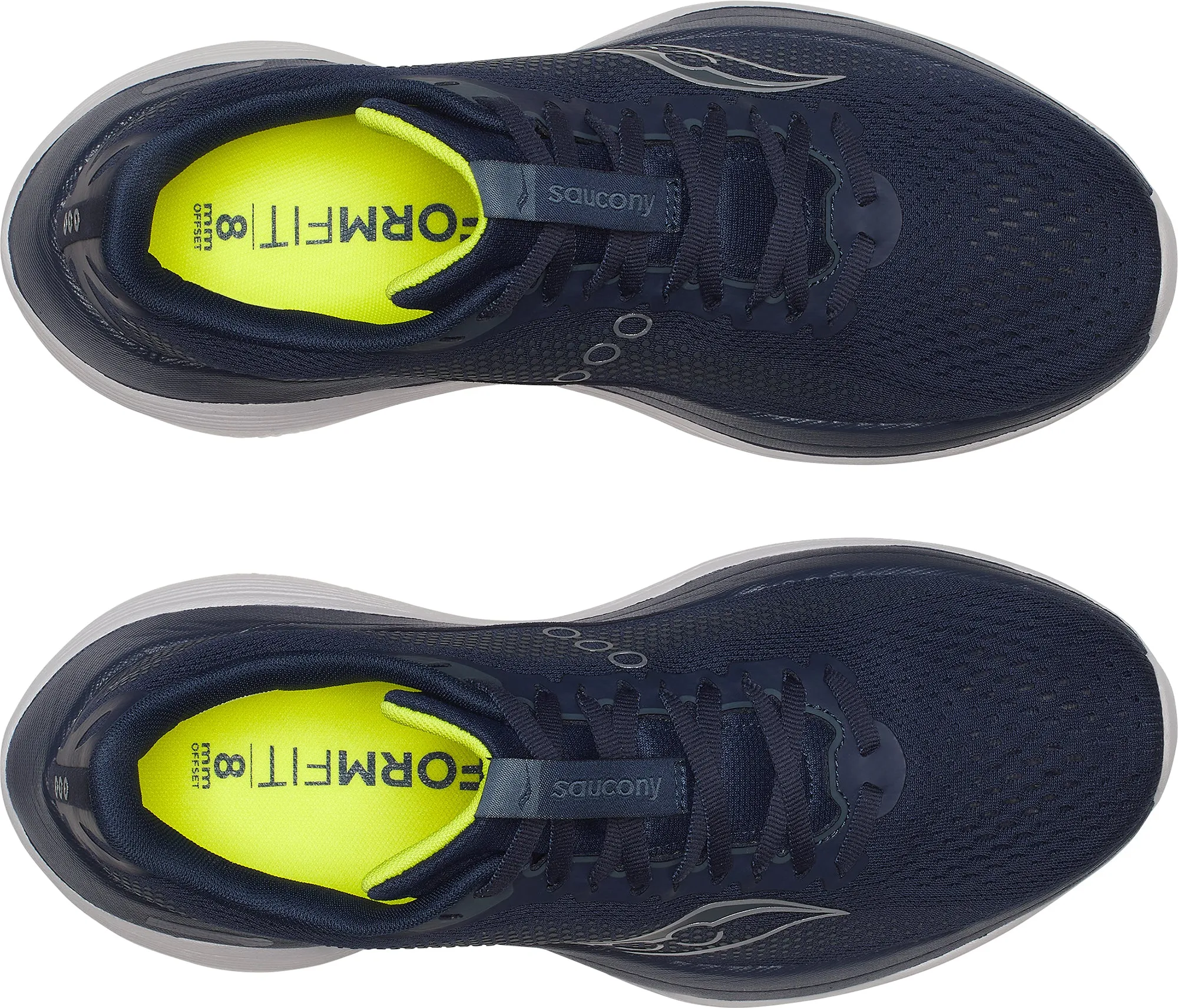Gusseted Tongue Design traction patterns Saucony Endorphin Trainer Mens Running Shoes - Blue