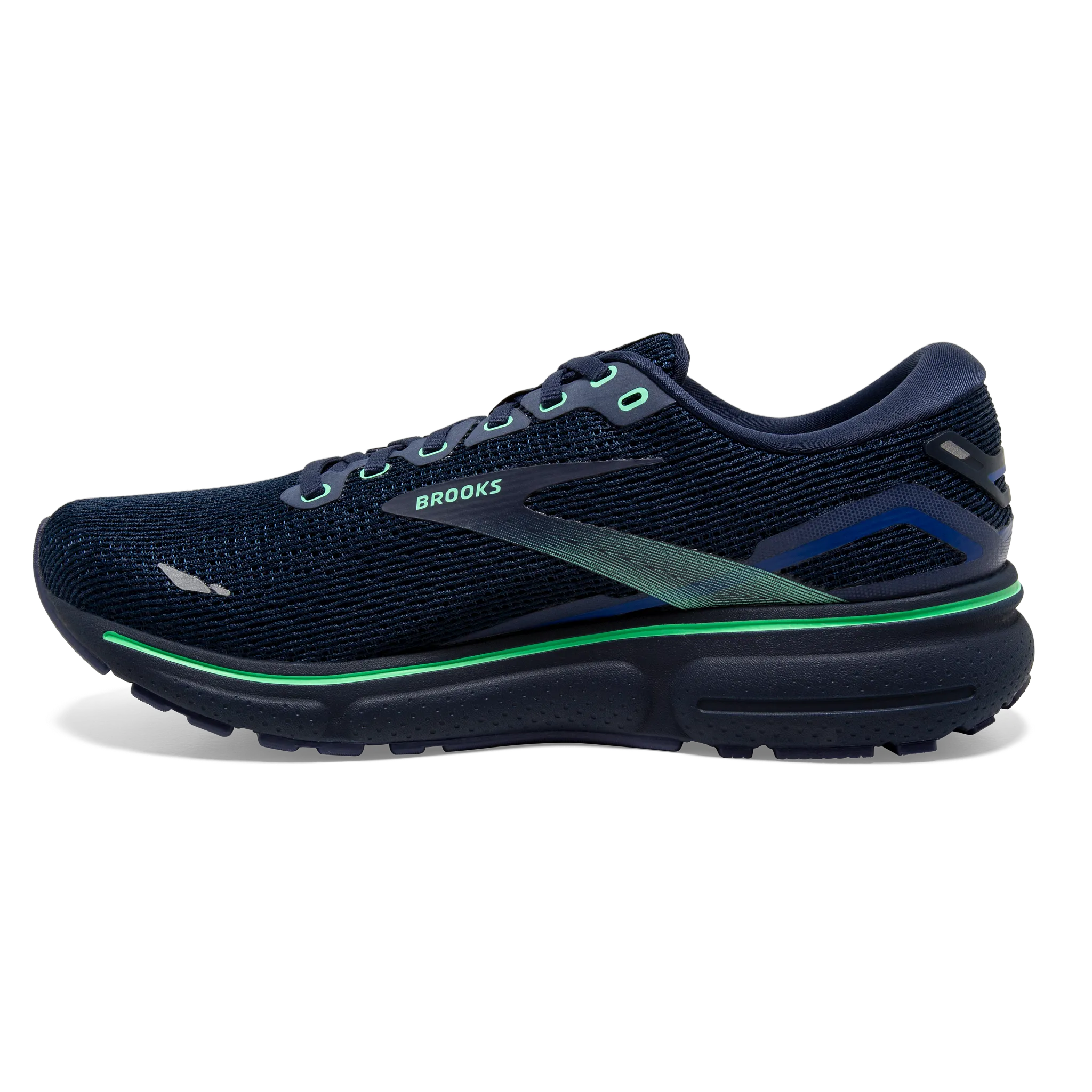 Men's Ghost 15 running in a coral reef area shoes running with a GPS watch