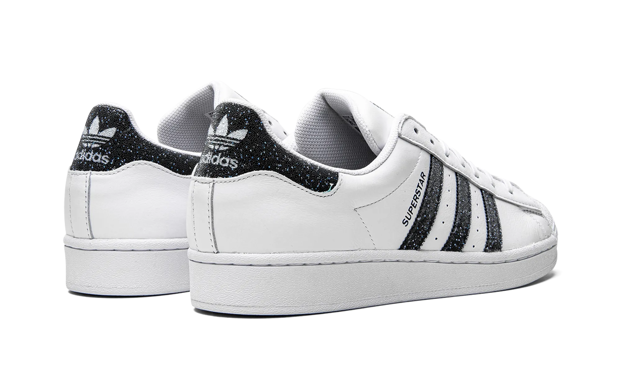 Superstar i "Swarovski White Black" Soft White All Day Wear