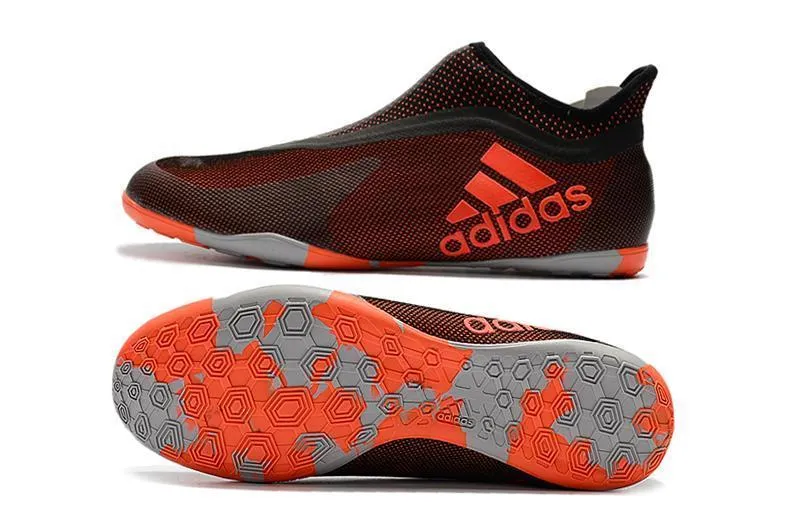 Comfortable Heel Start Sprint New Adidas Tango IC Flat Soccer Cleats Shoes Red Orange Black